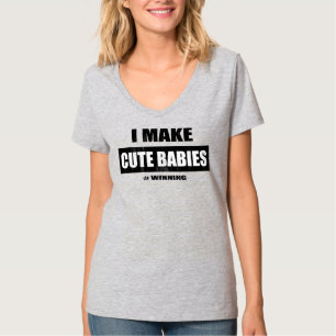 Camiseta Hago graciosos bebés recién nacidos día de madre