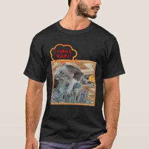 Camiseta Hago llover Gato Lluvia Dinero gráfico