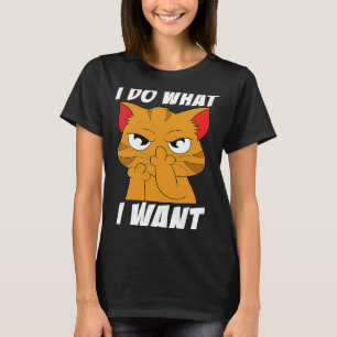 Camiseta Hago lo que quiero con el meme de gatos graciosos