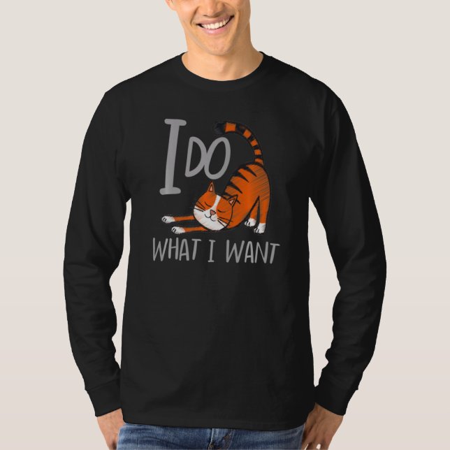 Camiseta Hago Lo Que Quiero Con Mi Gato (Anverso)