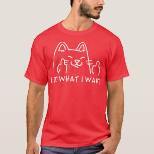 Camiseta Hago Lo Que Quiero Con Mi Gato Gracioso Cat 4745