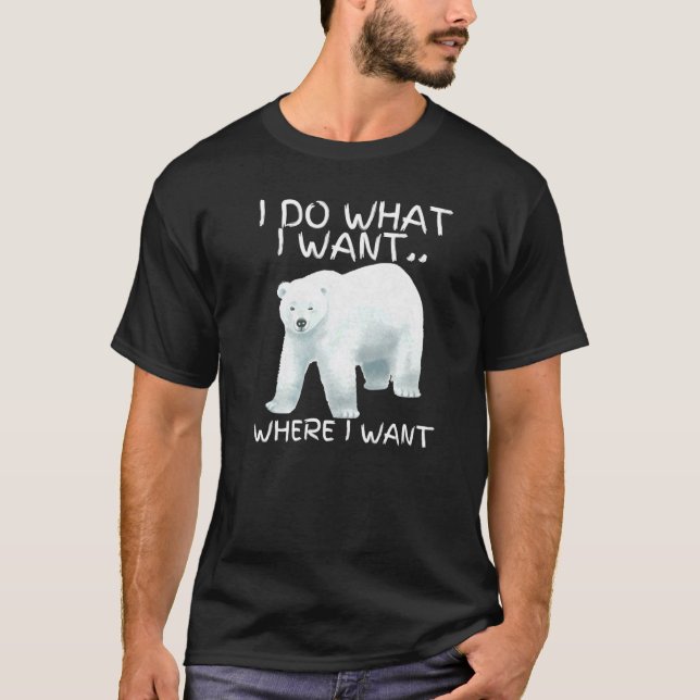 Camiseta Hago Lo Que Quiero Del Oso De Verano Vibes Guay Po (Anverso)