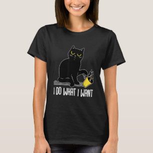 Camiseta Hago lo que Quiero Diseño para Mamá de Gato y Papá
