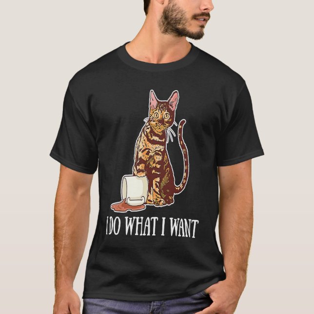 Camiseta Hago Lo Que Quiero El Gato 1 (Anverso)