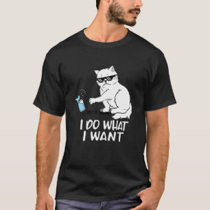 Camiseta Hago Lo Que Quiero Gafas De Sol Para Gato