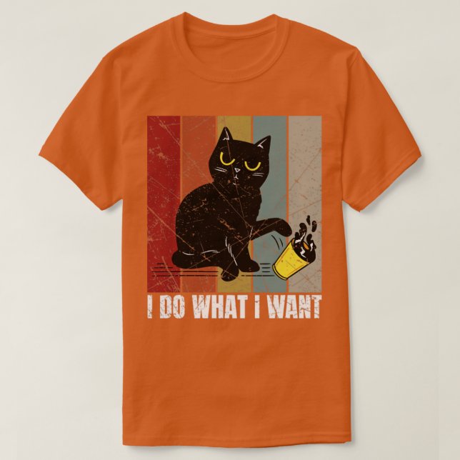 Camiseta Hago Lo Que Quiero Gato (Diseño del anverso)