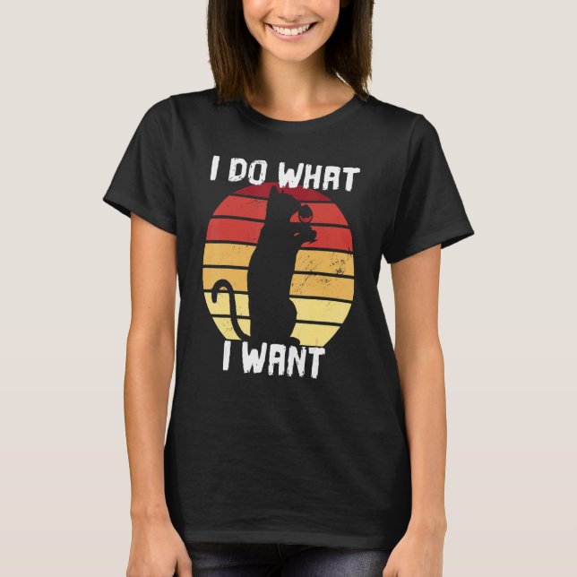 Camiseta Hago Lo Que Quiero Gato (Anverso)