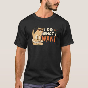 Camiseta Hago lo que quiero gato mentiroso
