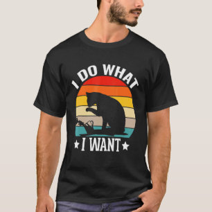 Camiseta Hago lo que Quiero Gato Vintage Gato Travieso Gato
