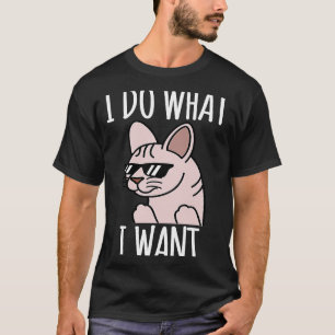 Camiseta Hago Lo Que Quiero Mascota De Gatos Sphynx