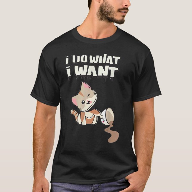 Camiseta Hago lo que quiero para el café. (Anverso)