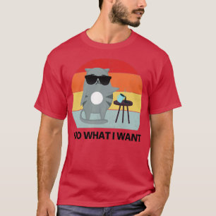 Camiseta Hago Lo Que Quiero Que La Gente De Gato Lomo Loco
