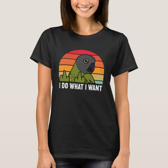 Camiseta Hago lo que quiero que loro en Senegal (Anverso)