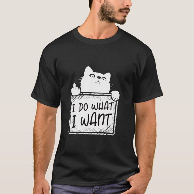 Camiseta Hago lo que quiero que los amantes de los gatos gr (Anverso)