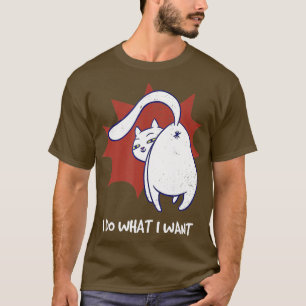 Camiseta Hago Lo Que Quiero Que Meow Kitty Black Cat Funny 