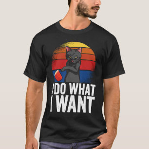 Camiseta Hago lo que quiero ropa de gato