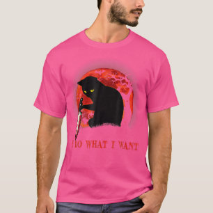 Camiseta Hago Lo Que Quiero Un Gato Asesino De Halloween Co