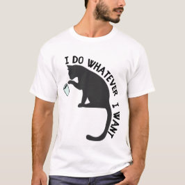 Camiseta Hago lo que quiero un gato gracioso