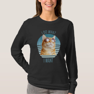 Camiseta Hago Lo Que Quiero Un Gato Naranja Gracioso