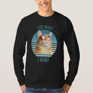 Camiseta Hago Lo Que Quiero Un Gato Naranja Gracioso