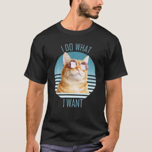 Camiseta Hago Lo Que Quiero Un Gato Naranja Gracioso