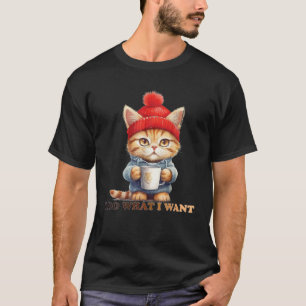Camiseta Hago Lo Que Quiero Un Gato Negro Divertido Con El 