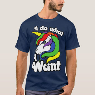 Camiseta Hago lo que quiero unicornio