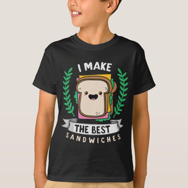 Camiseta Hago los mejores sándwiches para los amantes de la (Anverso)