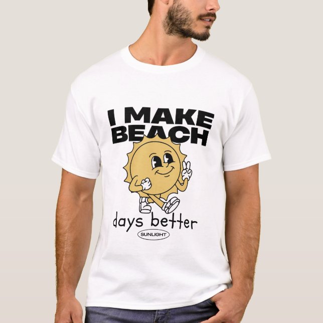 Camiseta Hago mejores los días de playa (Anverso)
