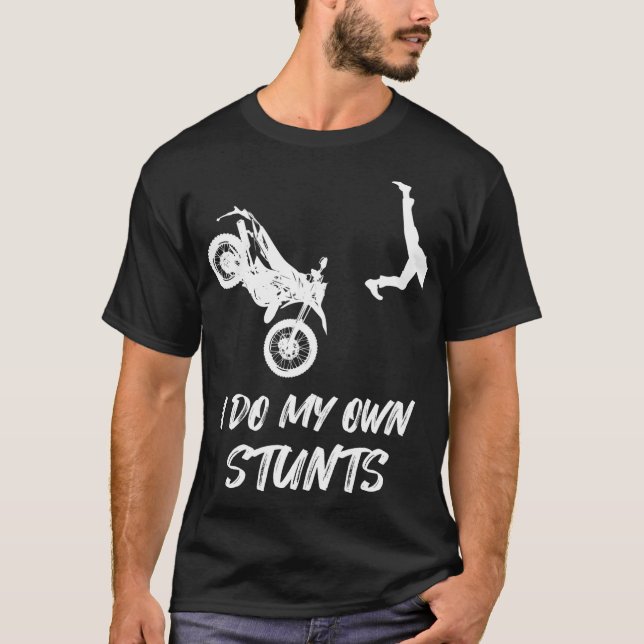 Camiseta Hago mi propio accidente de ciclismo de tierra div (Anverso)
