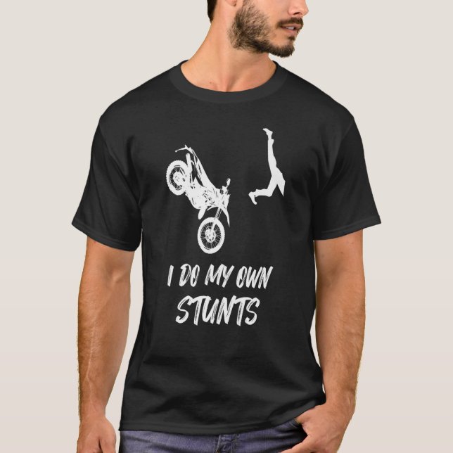 Camiseta Hago mi propio accidente de ciclismo de tierra div (Anverso)