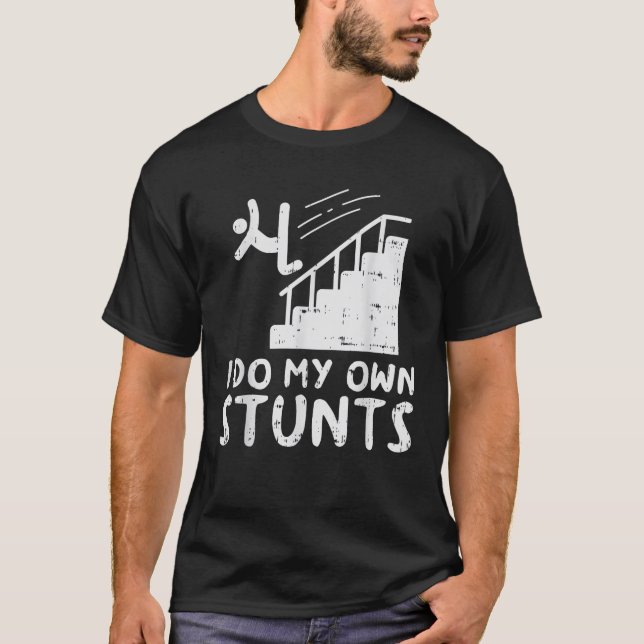 Camiseta Hago mi propio accidente de huesos rotos de Stunir (Anverso)