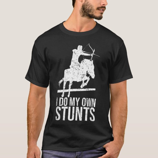 Camiseta Hago Mi Propio Arco De Caballo Montado En Camisas (Anverso)
