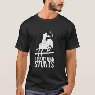 Camiseta Hago Mi Propio Arquero De Caballos Montado De Arco