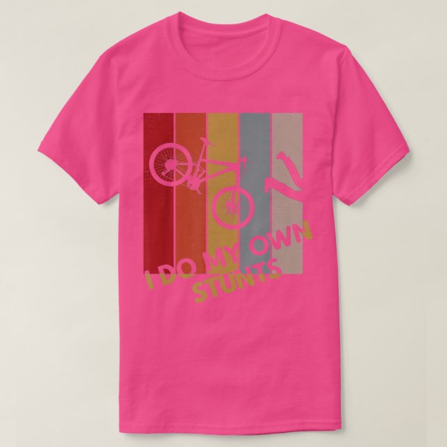 Camiseta Hago mi propio Stunts en bicicleta de montaña Funn (Diseño del anverso)