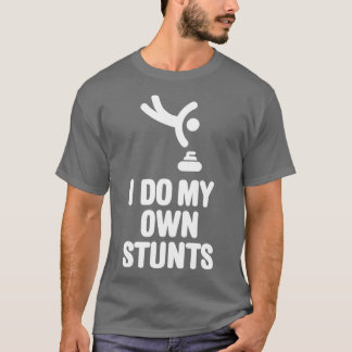 Camiseta Hago mis propias escenas rizando piedra divertido