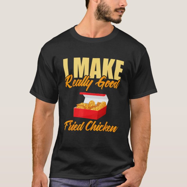 Camiseta Hago muy buen pollo frito (Anverso)