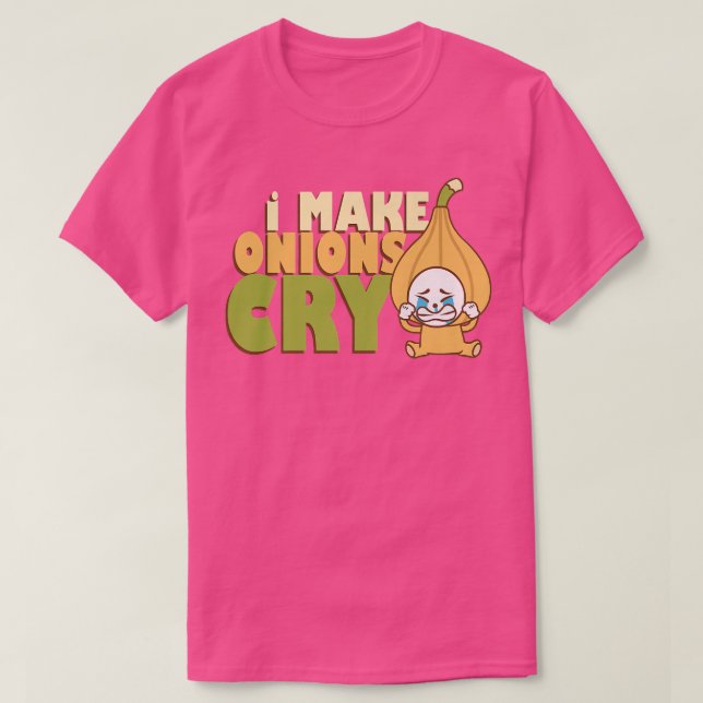 Camiseta Hago Onions Llorar Comida Chef Cocinar Almuerzo (Diseño del anverso)