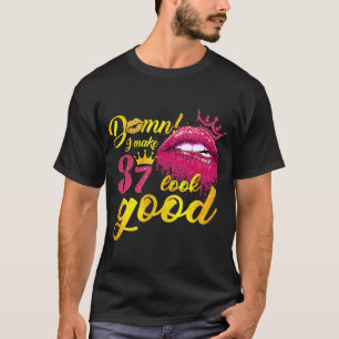 Camiseta Hago que 37 se vea bien goteo mordiente