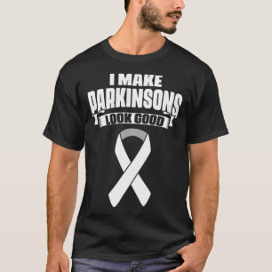 Camiseta Hago que el Parkinson luzca una cinta gris para Su