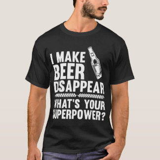 Camiseta Hago que la cerveza desaparece cerveza