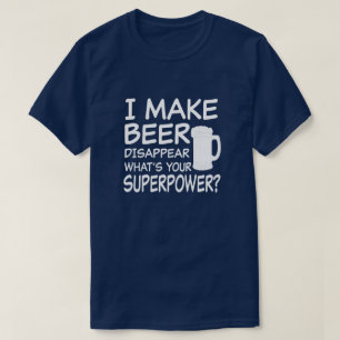 Camiseta Hago que la cerveza desaparece cuál es su