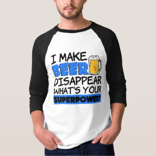 Camiseta Hago que la cerveza desaparece cuál es su