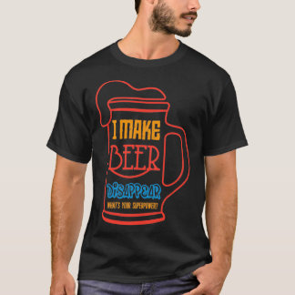 Camiseta hago que la cerveza desaparezca