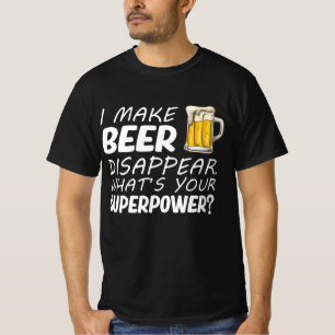 Camiseta Hago Que La Cerveza Desaparezca