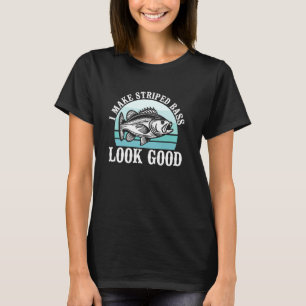 Camiseta Hago que la lubina rayada se vea bien en agua dulc
