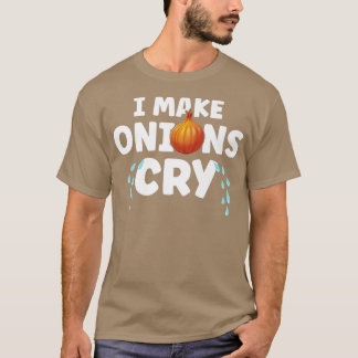 Camiseta hago que las cebollas lloren chistoso chef restaur