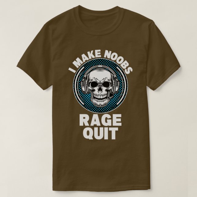 Camiseta Hago que los noobs abandonen (Diseño del anverso)