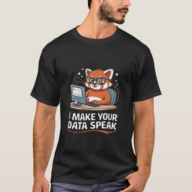 Camiseta Hago que tus datos hablen Ingeniero de datos Anali (Anverso)