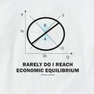 Camiseta Hago raramente alcanzo el equilibrio económico (la